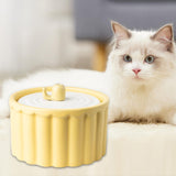 Maxbell Pets Drinking Fountain No Leaking Water Dispenser for Multiple Pets Dogs Kitten Yellow