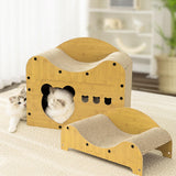 Maxbell Cat Scratcher House Durable Cat Scratching Board for Small Medium Cat Kitten