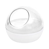 Maxbell Hamster Sand Bath Toilet Clear Sand Bath Container for Mice Squirrels Ferret transparent