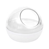 Maxbell Hamster Sand Bath Toilet Clear Sand Bath Container for Mice Squirrels Ferret transparent