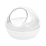 Maxbell Hamster Sand Bath Toilet Clear Sand Bath Container for Mice Squirrels Ferret transparent