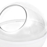 Maxbell Hamster Sand Bath Toilet Clear Sand Bath Container for Mice Squirrels Ferret transparent