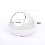 Maxbell Hamster Sand Bath Toilet Clear Sand Bath Container for Mice Squirrels Ferret transparent