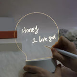 Maxbell DIY Message Board Light Nightlight Living Room Adults Wedding Desk Note Lamp