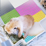 Maxbell Rabbit Feet Pad Leak Water Design Durable Cages Liners Small Animal Cage Mat yellow