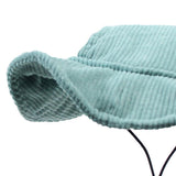 Maxbell Pet Hat Corduroy Breathable with Ear Holes Dog Hat for Outdoor Travel Summer XS Grreen