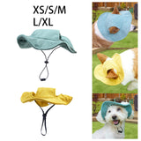 Maxbell Pet Hat Corduroy Breathable with Ear Holes Dog Hat for Outdoor Travel Summer XS Grreen