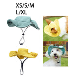 Maxbell Pet Hat Corduroy Breathable with Ear Holes Dog Hat for Outdoor Travel Summer XS Grreen