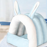 Maxbell Rabbit Bed House Cozy Nest Guinea Pig Cave Beds for Bunny Hamster Chinchilla blue
