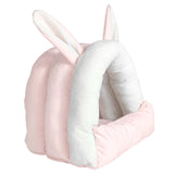 Maxbell Rabbit Bed House Cozy Nest Guinea Pig Cave Beds for Bunny Hamster Chinchilla pink