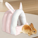 Maxbell Rabbit Bed House Cozy Nest Guinea Pig Cave Beds for Bunny Hamster Chinchilla pink