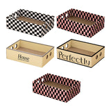 Maxbell Cardboard Cat Scratcher Box Scratching Board for Small Medium Cat Kitten Black and White