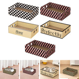 Maxbell Cardboard Cat Scratcher Box Scratching Board for Small Medium Cat Kitten Black and White