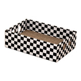 Maxbell Cardboard Cat Scratcher Box Scratching Board for Small Medium Cat Kitten Black and White