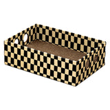 Maxbell Cardboard Cat Scratcher Box Scratching Board for Small Medium Cat Kitten Yellow