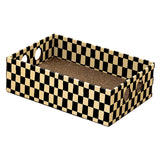 Maxbell Cardboard Cat Scratcher Box Scratching Board for Small Medium Cat Kitten Yellow