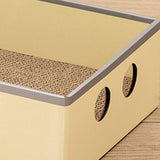 Maxbell Cardboard Cat Scratcher Box Scratching Board for Small Medium Cat Kitten House