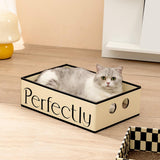 Maxbell Cardboard Cat Scratcher Box Scratching Board for Small Medium Cat Kitten Perfectly