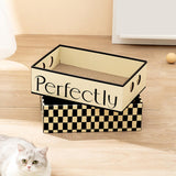 Maxbell Cardboard Cat Scratcher Box Scratching Board for Small Medium Cat Kitten Perfectly