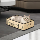 Maxbell Cardboard Cat Scratcher Box Scratching Board for Small Medium Cat Kitten Perfectly