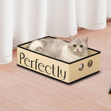Maxbell Cardboard Cat Scratcher Box Scratching Board for Small Medium Cat Kitten Perfectly