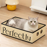 Maxbell Cardboard Cat Scratcher Box Scratching Board for Small Medium Cat Kitten Perfectly