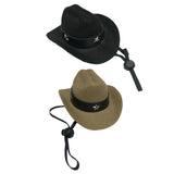 Maxbell Dog Cowboy Hat Festival Pet Dog Cat Hat Pet Dog Cowboy Hat Adjusatable Black