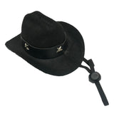 Maxbell Dog Cowboy Hat Festival Pet Dog Cat Hat Pet Dog Cowboy Hat Adjusatable Black