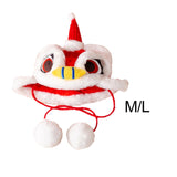 Maxbell 2024 New Year Pet Hat Puppy Photo Props Festive Cute Dance Lion Dog Headwear M