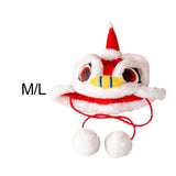 Maxbell 2024 New Year Pet Hat Puppy Photo Props Festive Cute Dance Lion Dog Headwear M