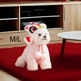 Maxbell 2024 New Year Pet Hat Puppy Photo Props Festive Cute Dance Lion Dog Headwear M