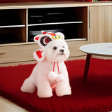 Maxbell 2024 New Year Pet Hat Puppy Photo Props Festive Cute Dance Lion Dog Headwear M