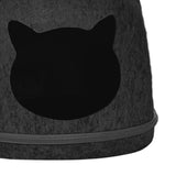 Maxbell Pet Cat Cushion Bed Removable Portable Cave Bed Cat Beds for Indoor Cats Deep gray