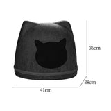 Maxbell Pet Cat Cushion Bed Removable Portable Cave Bed Cat Beds for Indoor Cats Deep gray