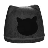 Maxbell Pet Cat Cushion Bed Removable Portable Cave Bed Cat Beds for Indoor Cats Deep gray