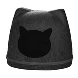 Maxbell Pet Cat Cushion Bed Removable Portable Cave Bed Cat Beds for Indoor Cats Deep gray