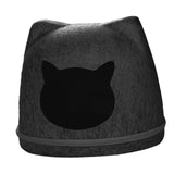 Maxbell Pet Cat Cushion Bed Removable Portable Cave Bed Cat Beds for Indoor Cats Deep gray