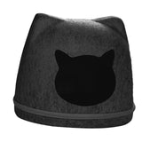 Maxbell Pet Cat Cushion Bed Removable Portable Cave Bed Cat Beds for Indoor Cats Deep gray