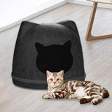 Maxbell Pet Cat Cushion Bed Removable Portable Cave Bed Cat Beds for Indoor Cats Deep gray