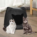 Maxbell Pet Cat Cushion Bed Removable Portable Cave Bed Cat Beds for Indoor Cats Deep gray