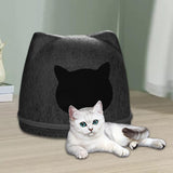 Maxbell Pet Cat Cushion Bed Removable Portable Cave Bed Cat Beds for Indoor Cats Deep gray