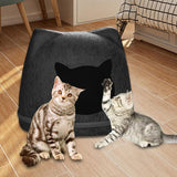 Maxbell Pet Cat Cushion Bed Removable Portable Cave Bed Cat Beds for Indoor Cats Deep gray