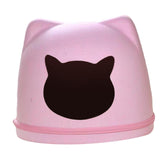 Maxbell Pet Cat Cushion Bed Removable Portable Cave Bed Cat Beds for Indoor Cats Pink