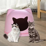 Maxbell Pet Cat Cushion Bed Removable Portable Cave Bed Cat Beds for Indoor Cats Pink