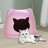 Maxbell Pet Cat Cushion Bed Removable Portable Cave Bed Cat Beds for Indoor Cats Pink