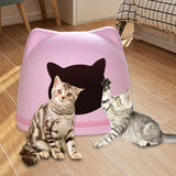 Maxbell Pet Cat Cushion Bed Removable Portable Cave Bed Cat Beds for Indoor Cats Pink