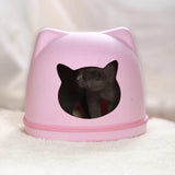 Maxbell Pet Cat Cushion Bed Removable Portable Cave Bed Cat Beds for Indoor Cats Pink