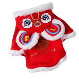 Maxbell Chinese Festival Lion Dance Pet Costume Tang Suit for Kitten Small Animals