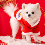 Maxbell Chinese Festival Lion Dance Pet Costume Tang Suit for Kitten Small Animals