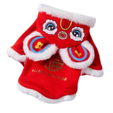 Maxbell Chinese Festival Lion Dance Pet Costume Tang Suit for Kitten Small Animals